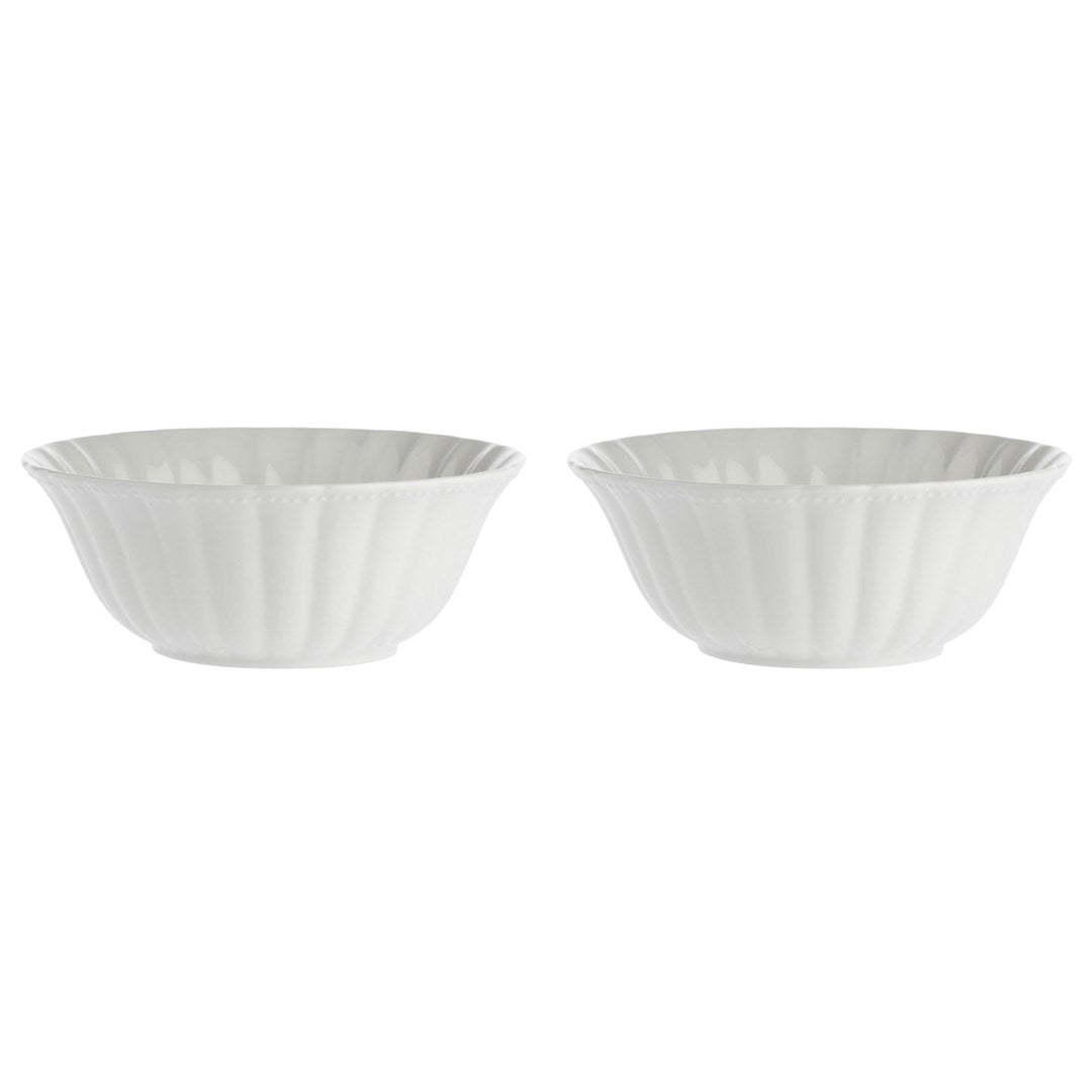 Set of 2 Ducale Salad Bowls - White 23 cm