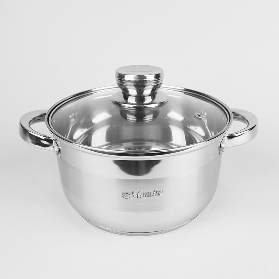 Maestro Cookware Set 10 Items Stainless Steel - Model MR-2220-10