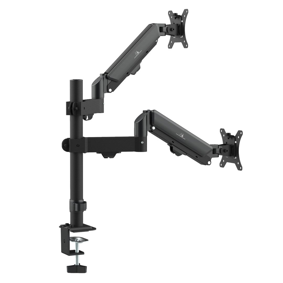 Maclean MC-136 2 Monitor Mount Gas Spring 17-32 2-10 kg Black