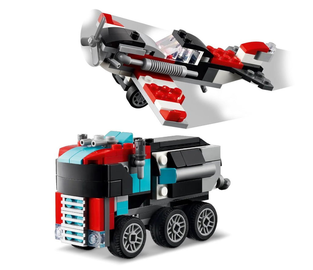 LEGO Creator 3-in-1 Low Loader with Helicopter (31146)