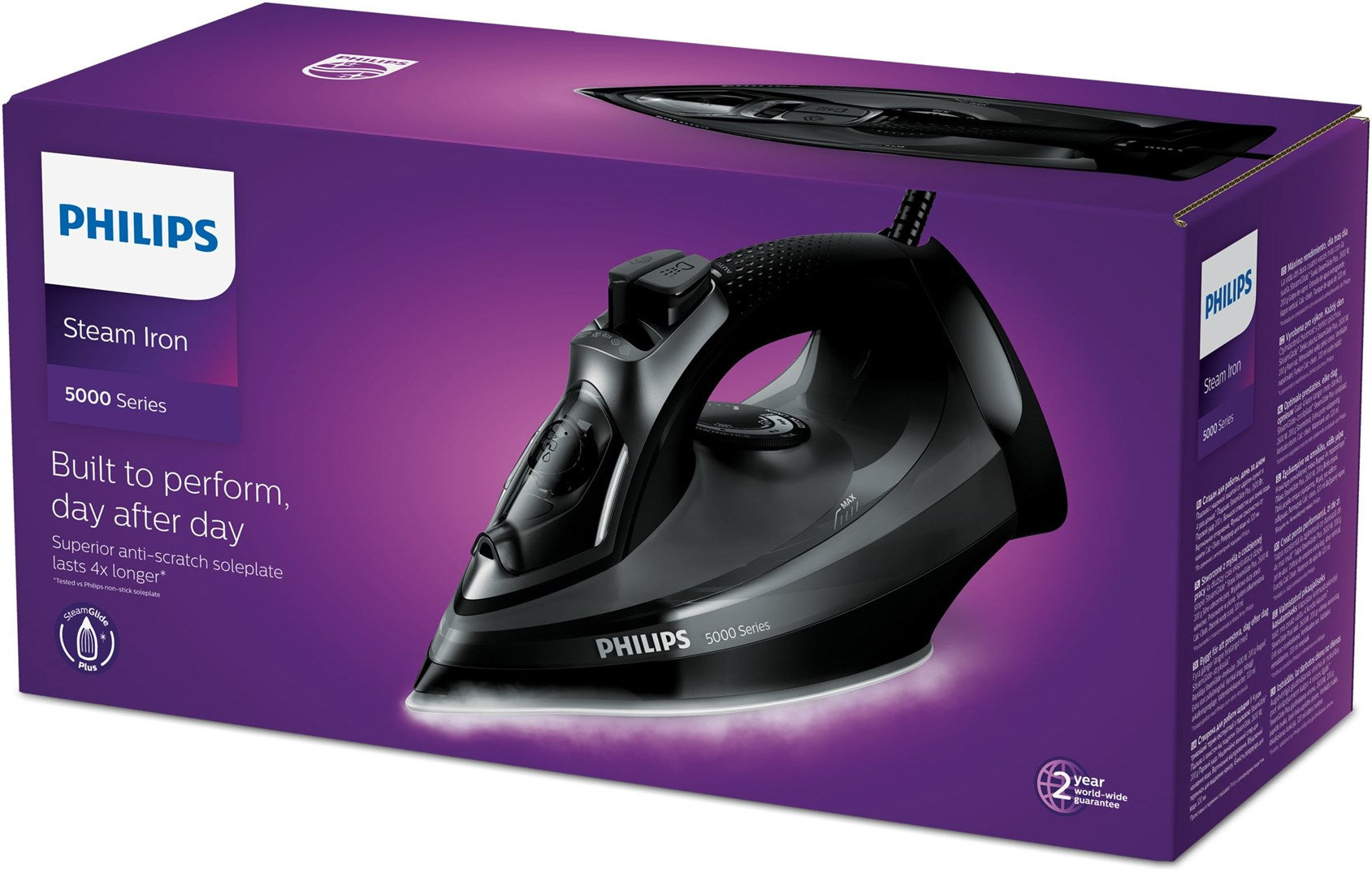 Philips 5000 Series DST5040/80 Steam Iron 2600 W SteamGlide Plus Black