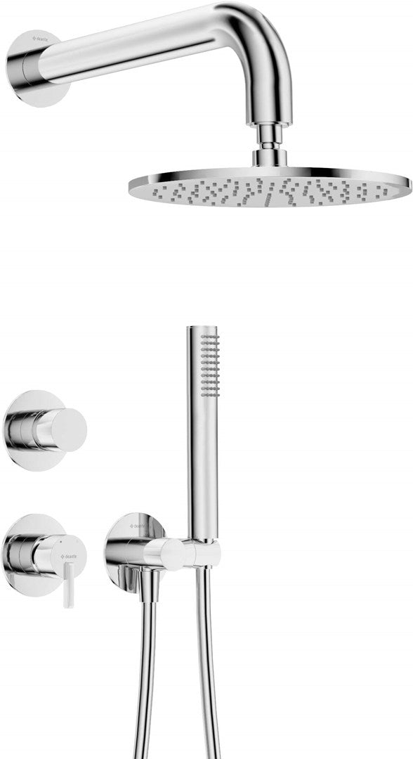 Deante Concealed Shower Set with Overhead Shower