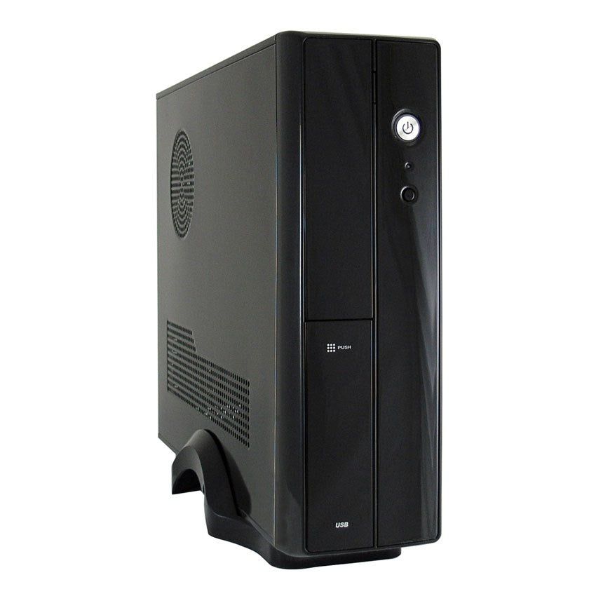 LC Power LC-1400mi - Desktop Slimline - Mikro-ATX 200 Watt - Black - USB/Audio SFX12V