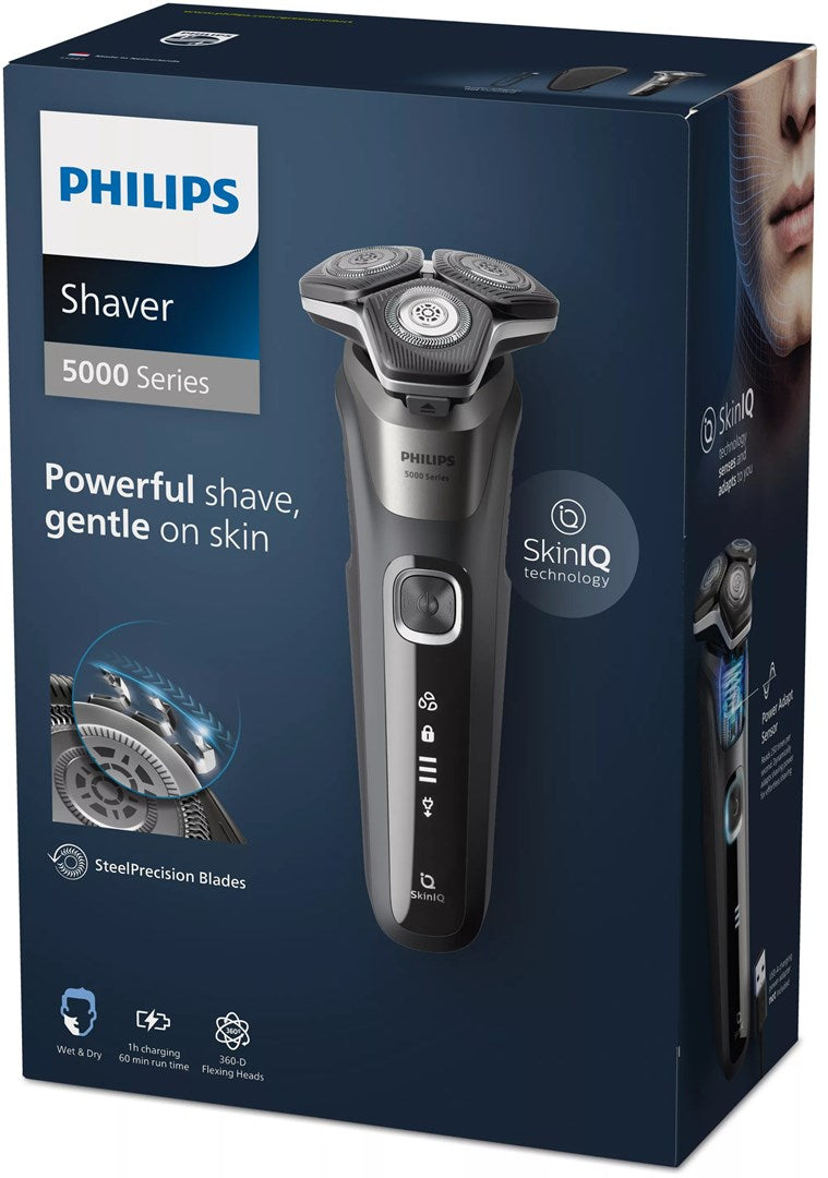 Philips SHAVER Series 5000 S5887/30 men's shaver Rotation shaver Trimmer Black  Grey