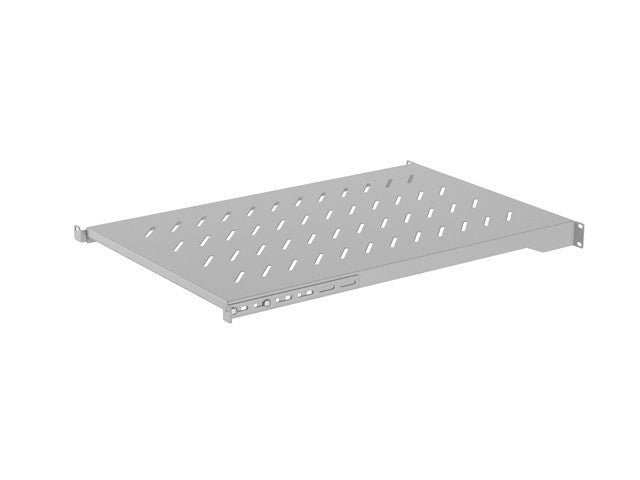 Lanberg Rack Shelf 1U 25 kg Grey 700 mm x 482.6 mm x 45 mm AK-1010-S