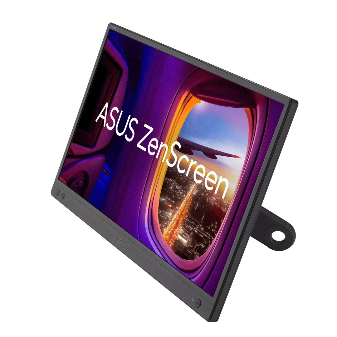 ASUS ZenScreen MB166CR Portable USB Monitor - 16 inch, Full HD, IPS, USB Type-C, Flicker-Free, Blue Light Filter, Anti-Glare, 360° Kickstand (90LM07D3-B03170)