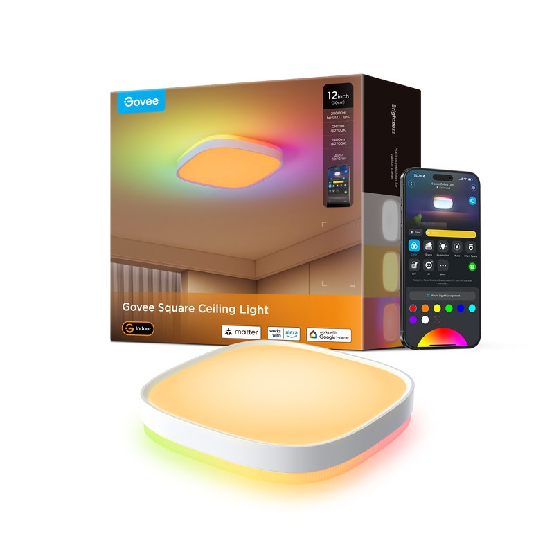 Govee Smart Ceiling Light 30 cm RGBWW + RGBIC Wi-Fi/Bluetooth 28W