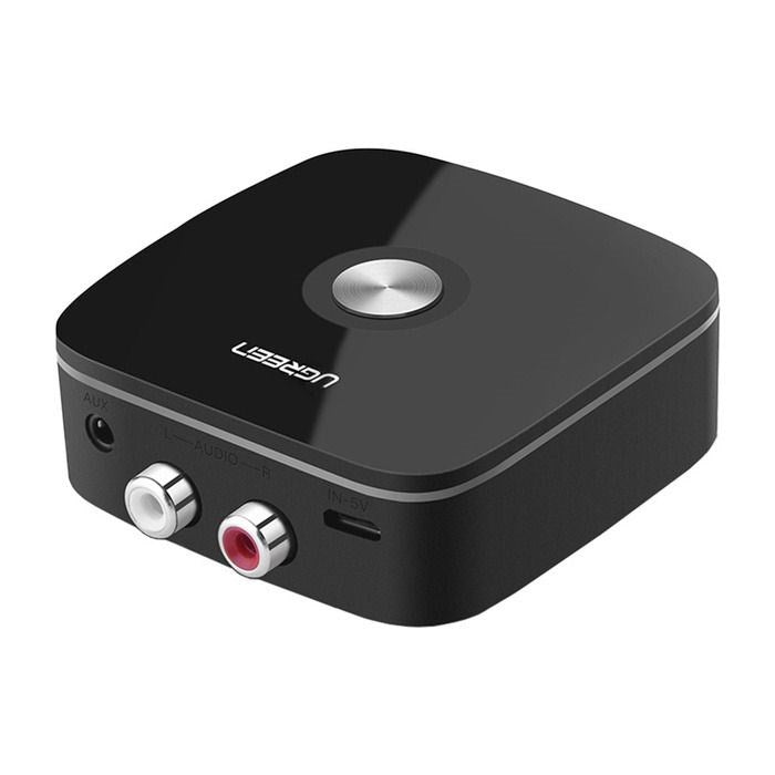 Adapter bluetooth Ugreen Adapter / odbiornik Bluetooth 5.1 UGREEN CM106 2x RCA  jack 3.5mm  aptX HD  USB-C (czarny)