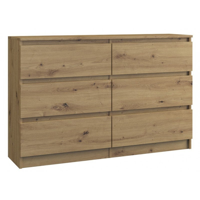 Topeshop M6 120 Chest of Drawers Artisan Oak Color