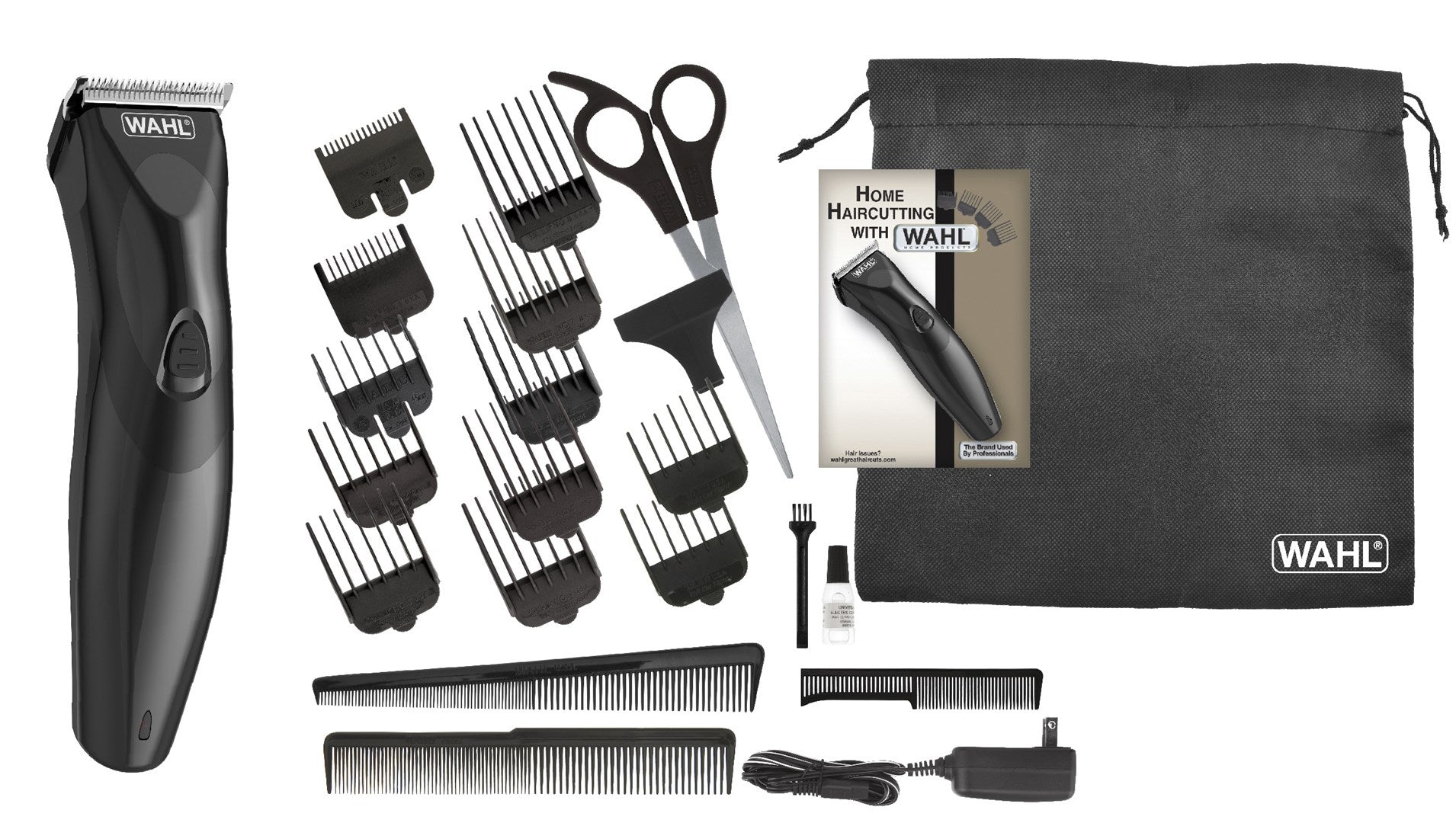 Wahl 9639-816 Hair Clipper - Rechargeable - Black - 9639-816