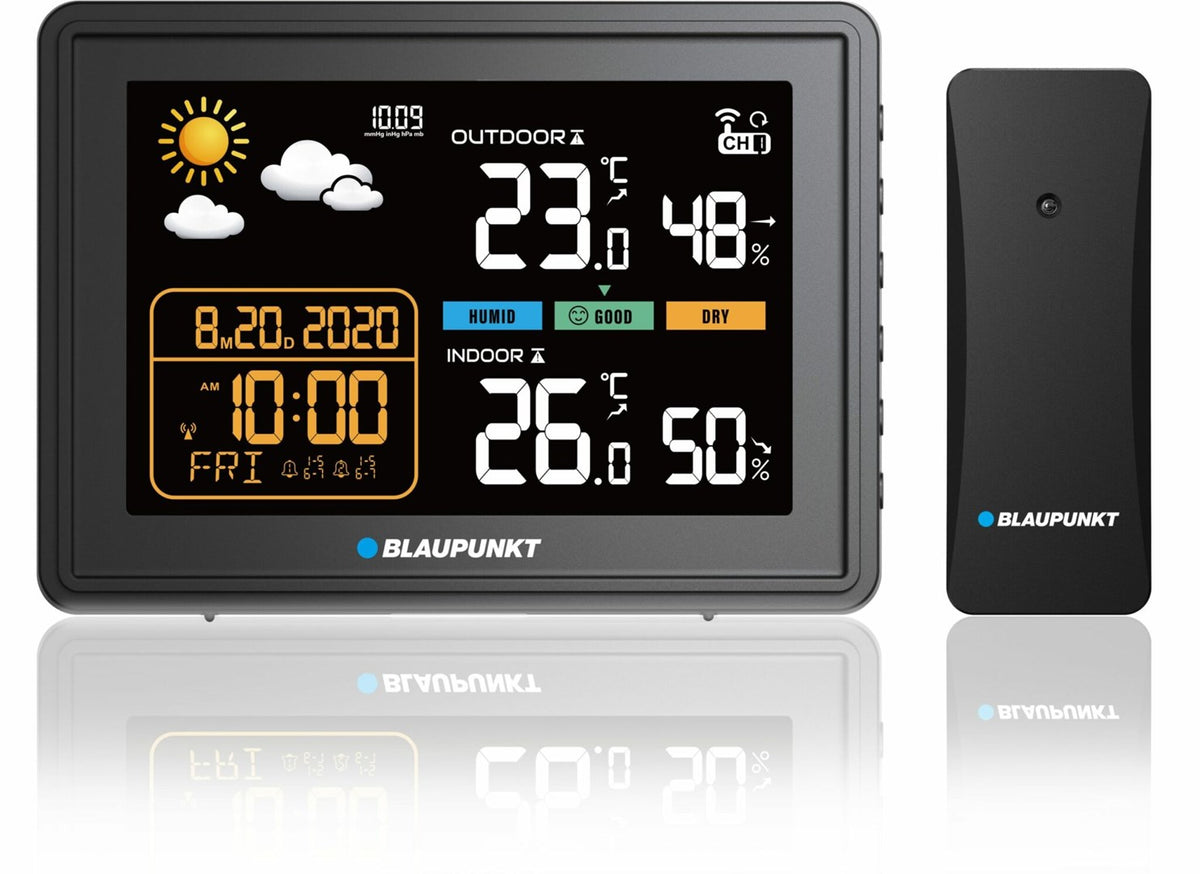 Blaupunkt WS30BK Weather Station with Outdoor Sensor