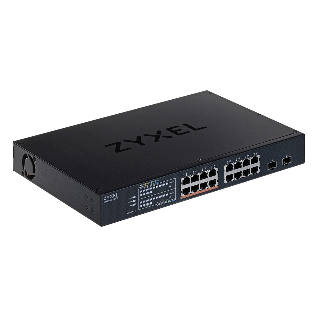 Zyxel XMG1915-18EP Managed Switch - NebulaFLEX Cloud - L3 Lite - 8 x 100/1000/2.5 G PoE++