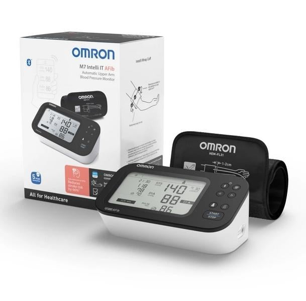 OMRON M7 Intelli Afib Upper Arm Blood Pressure Monitor (HEM-7380T1-EBK)