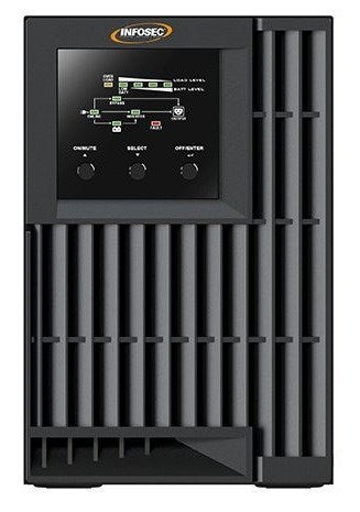 Infosec E4 Value 1000 UPS Double-conversion (Online) 1 kVA 3 AC outlets