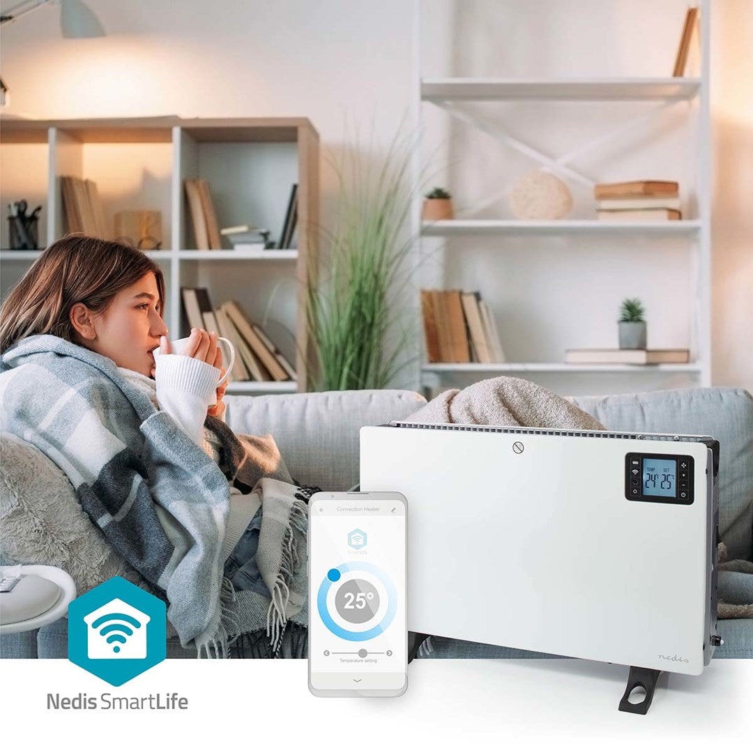 Nedis HTCO50WTW electric space heater Indoor White 2000 W Convector electric space heater