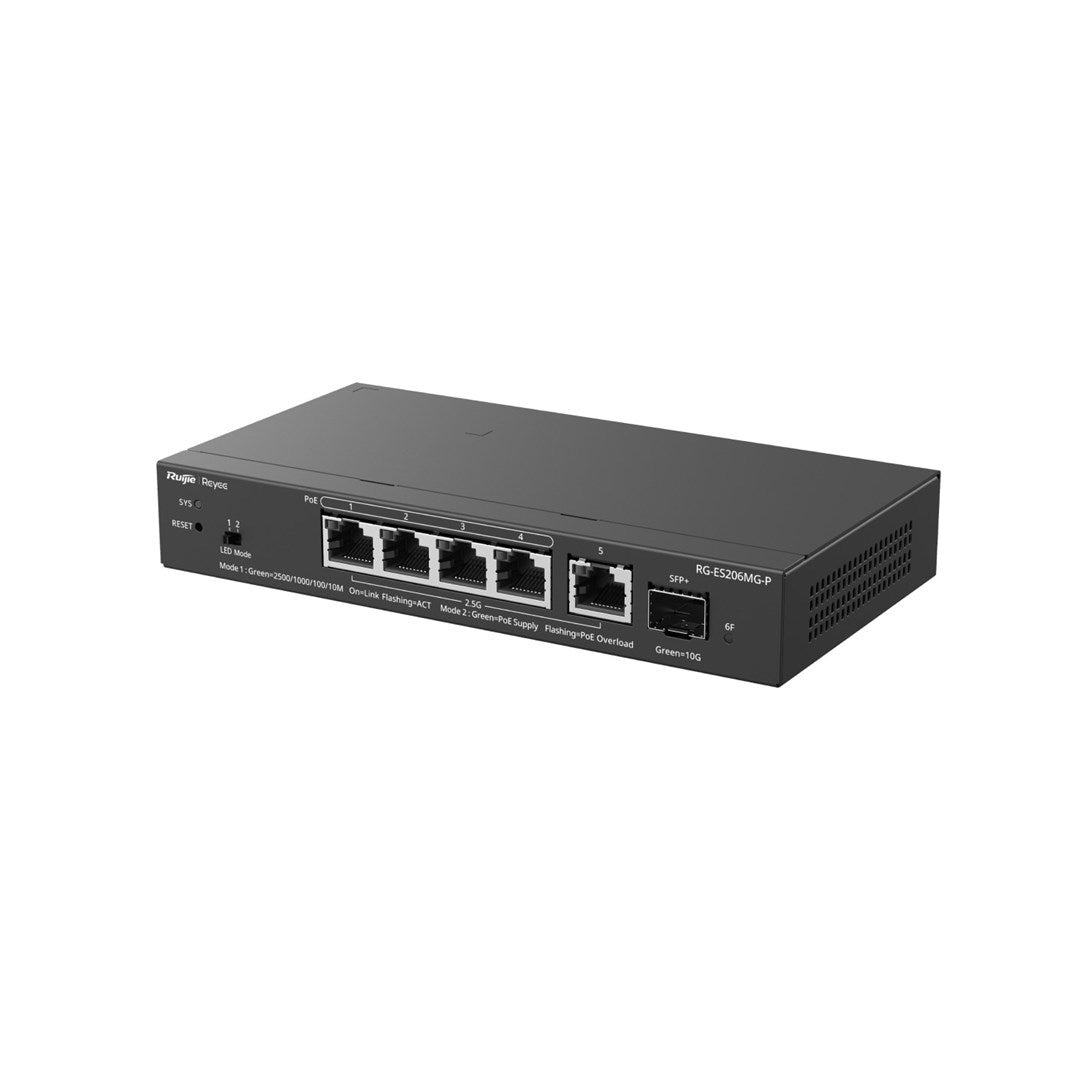 Ruijie Managed L2 Switch 2.5 G Ethernet RG-ES206MG-P