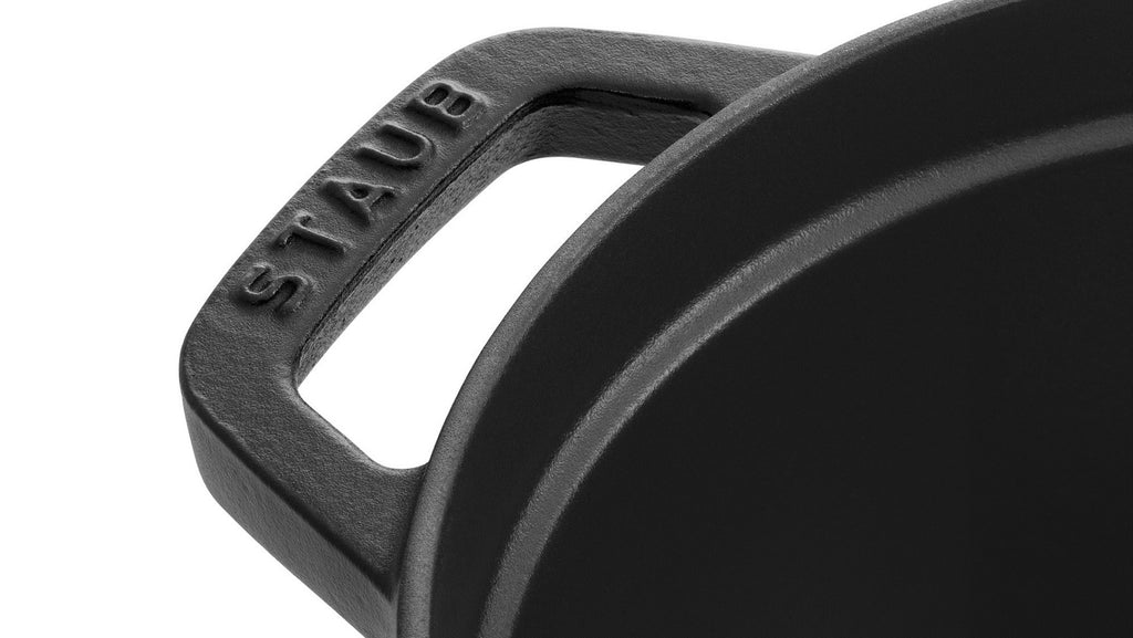 Staub Oval Cast Iron Pot 6.7L Black