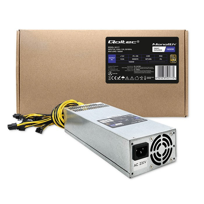Qoltec 50177 power supply unit 1600 W Silver