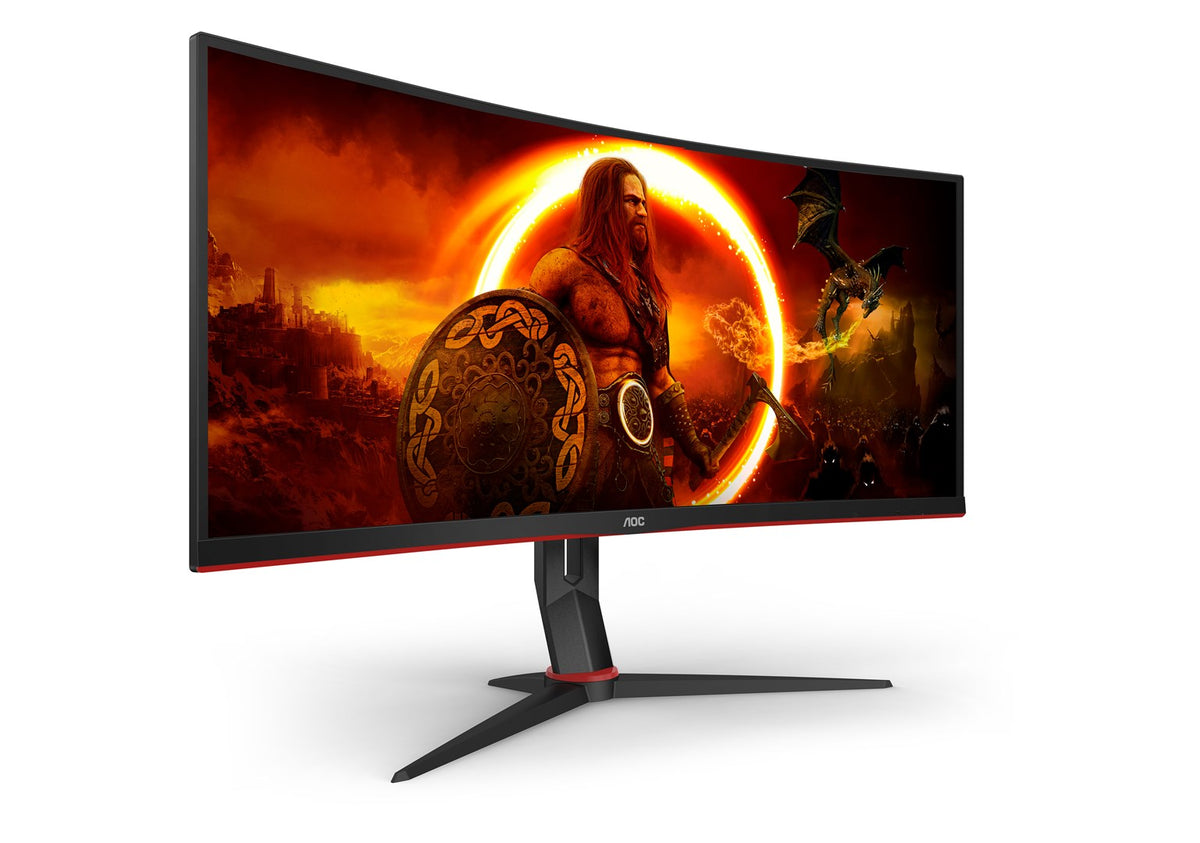 AOC Gaming CU34G2XP/BK 34" LCD Monitor Black/Red