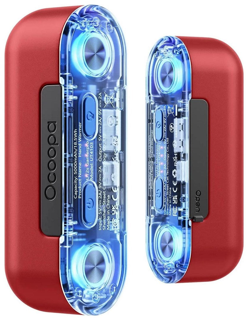Ocoopa UT4103 Electric Heater - Red - Hand Warmer - 18W - Portable