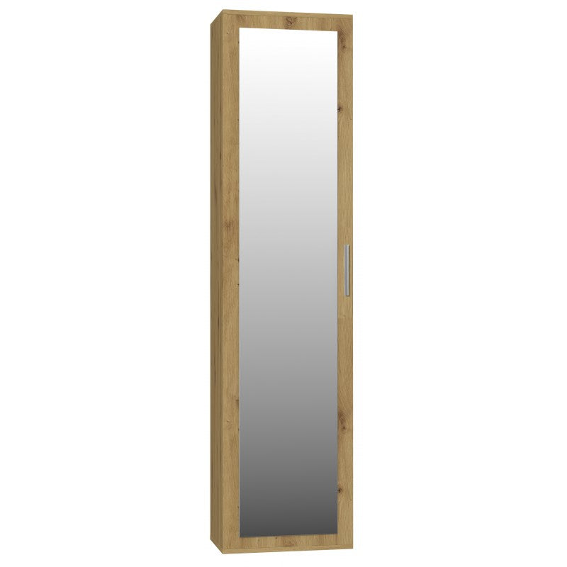 Topeshop DUO Wardrobe Artisan Oak 2 Shelves 1 Door