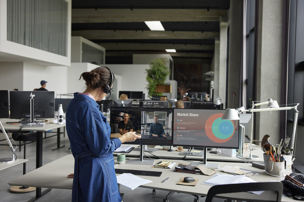 HP Inc. Poly Savi 8410 Office Headset - On-Ear - DECT/ Bluetooth - Wireless - Black - Certified for Microsoft Teams (8L5A7AA#ABB)