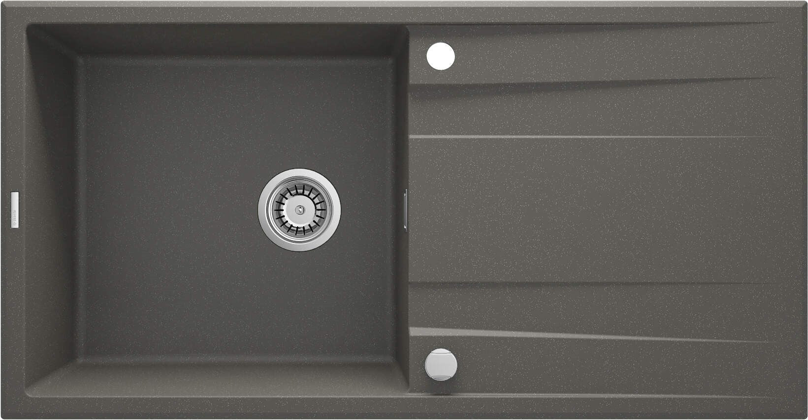 Deante Granite Sink 1-Bowl Anthracite 100x52 cm Recessed
