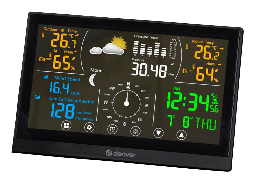 Denver WS-650 Digital Weather Station White AC/Battery