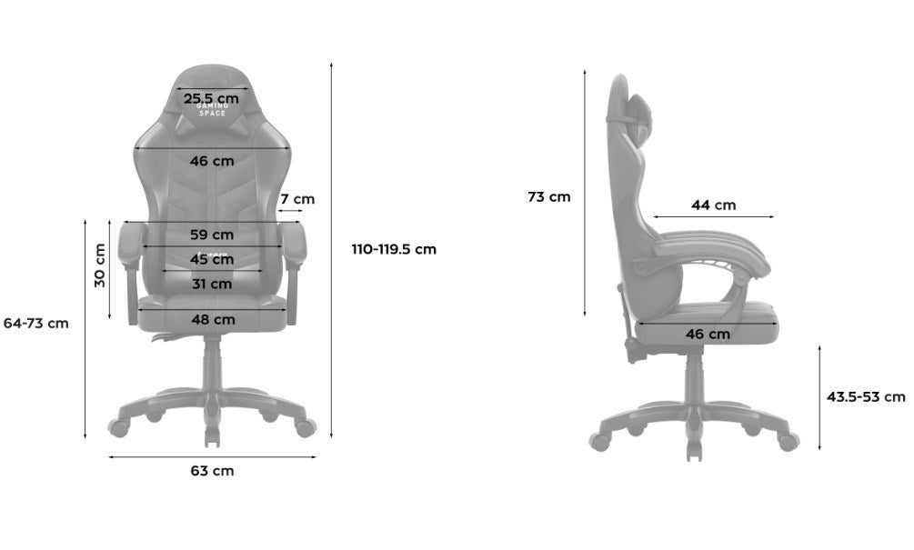 huzaro Gaming Armchair HZ-FORCE 2.7 BLUE 740 mm Width 590 mm Height 265 mm Length 13100 g