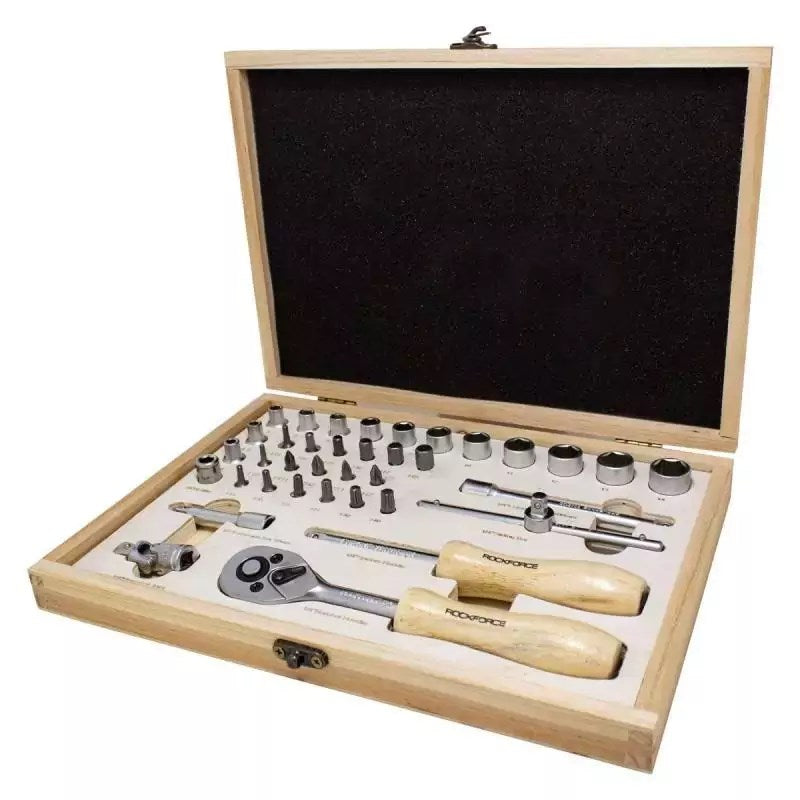 ROCKFORCE Wrench Set 38 Pieces Compact Design RF-2382-5