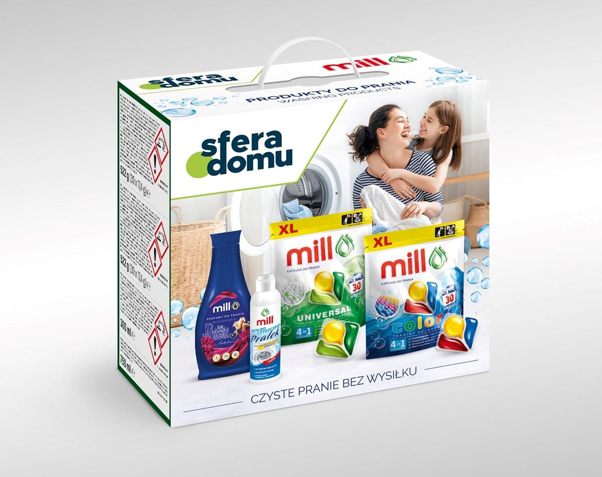 Mill washing machine care kit.