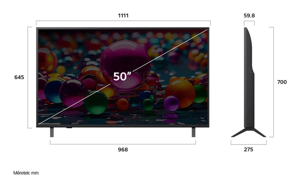 LG 50" 4K Ultra HD Smart TV, α7 Gen8 AI Processor, Model 50UA73003LA.AEUQ