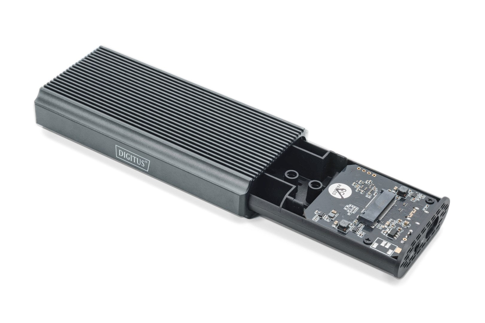 DIGITUS - M.2 NVMe SSD Enclosure - USB4 - 40 Gbps - Tool-Free - Aluminum 430C DA-71158