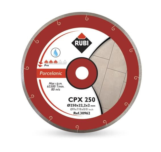 RUBI CPX Diamond Blade 200 mm x 25 mm x 4 mm for Porcelain Stoneware