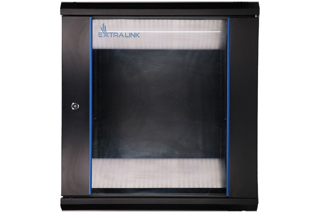 Extralink Rackmount Cabinet 12U 600x450 Black Wall Mounted