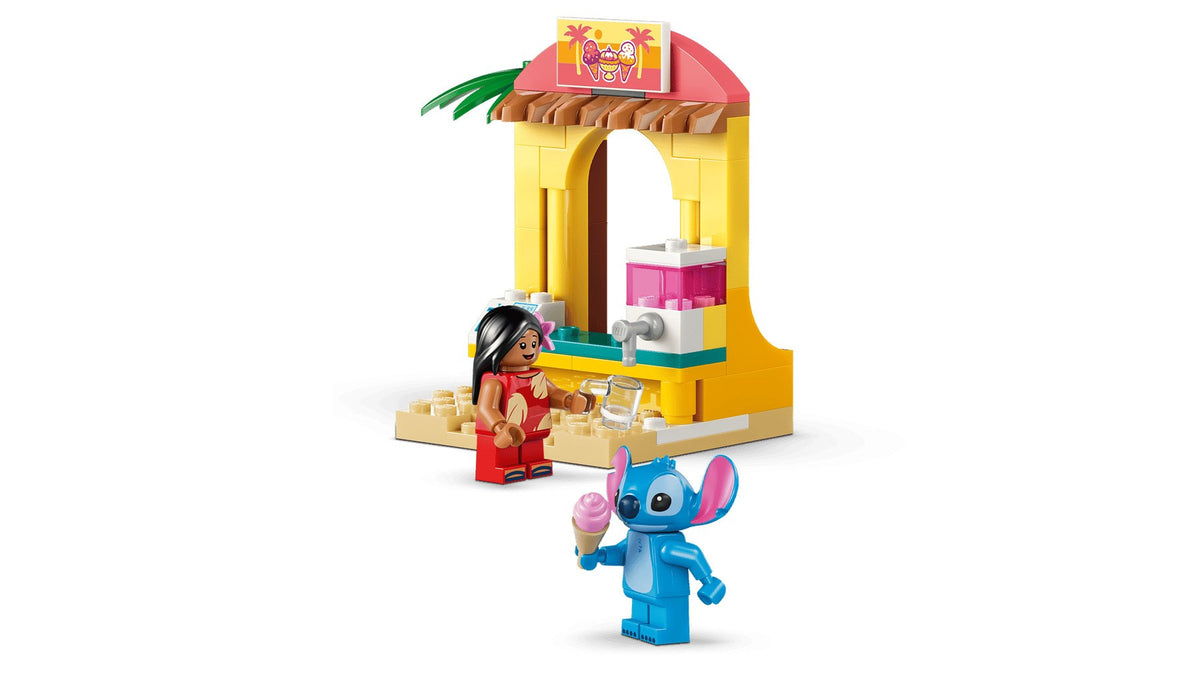 LEGO DISNEY Beach Fun with Lilo & Stitch 43280 Building Blocks 113 Pieces Ages 4+