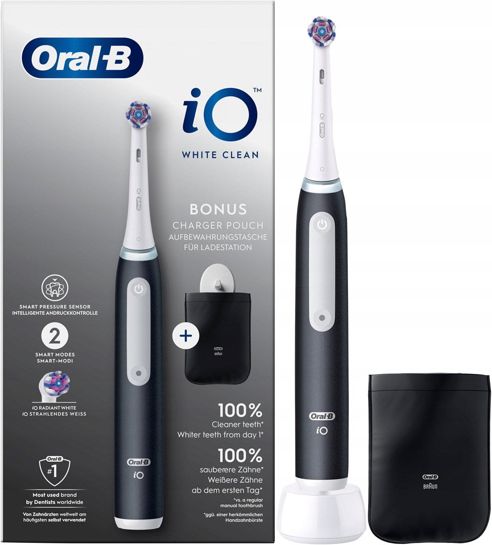 Oral-B iO 3 Magnetic Toothbrush Black with Cover