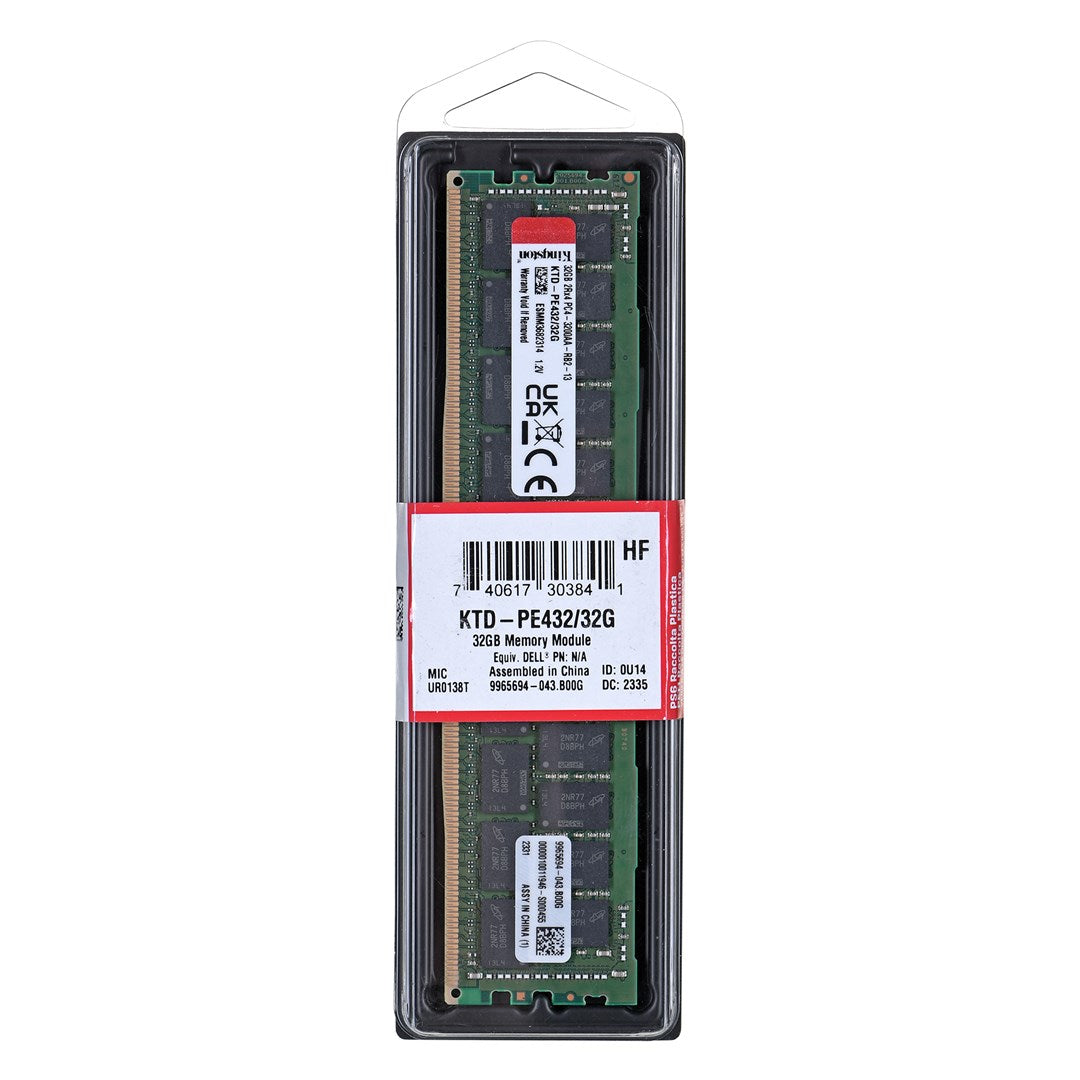 Kingston Technology KTD-PE432/32 G Memory Module 32GB DDR4 3200MHz ECC (KTD-PE432/32 G)