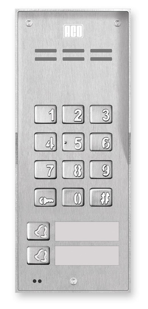 ACO FAM-P-2NPZSACC NT Surface-Mounted Panel 2-Family with Cipher Lock