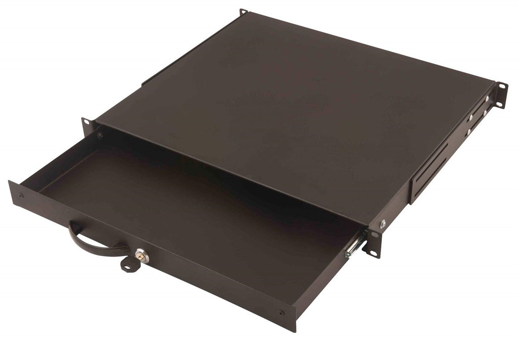 DIGITUS Professional Line DN-19 KEY-1U-SW Keyboard Drawer RAL 9005 black 1U 48.3 cm (19") 11001939