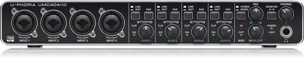 Behringer U-Phoria UMC404HD USB Audio Interface