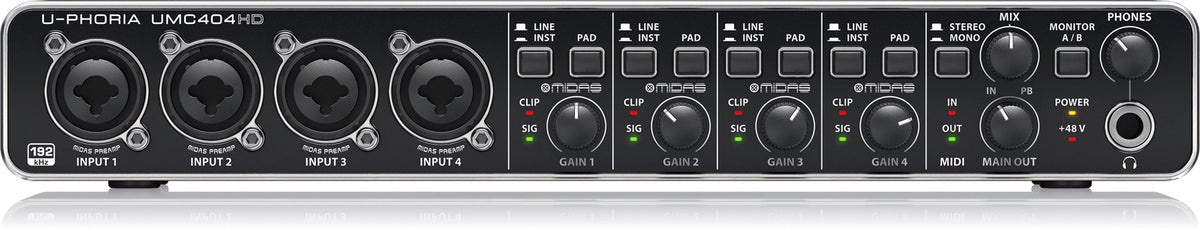 Behringer U-Phoria UMC404HD USB Audio Interface