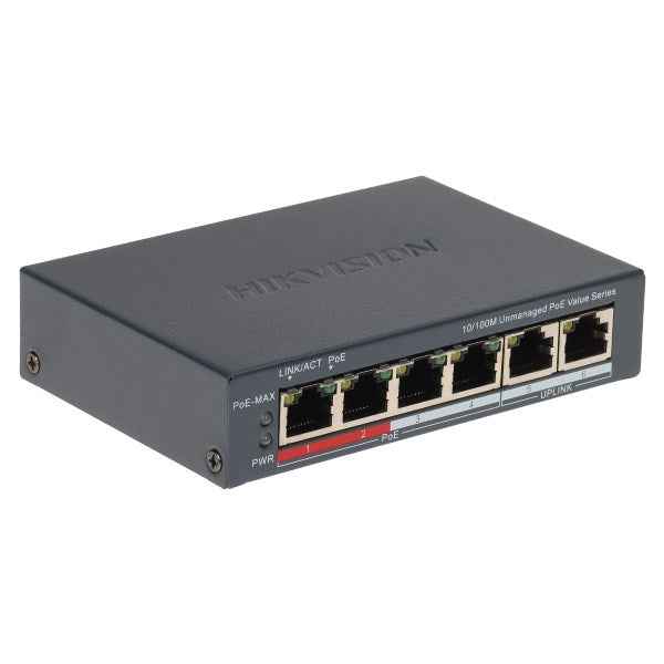 Hikvision POE Switch 4-Port DS-3E0106P-E/M(B)