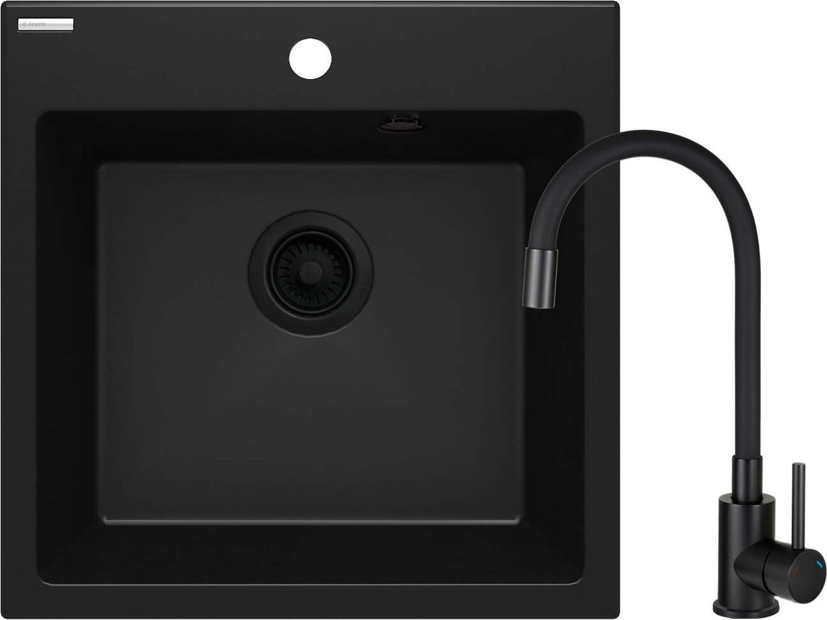 deante Granite Sink with 1-Bowl Faucet | Model ZQJNN103