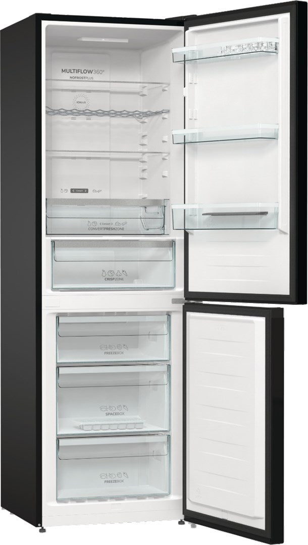 Gorenje Fridge-Freezer 302 L Black NRK6192ABK4
