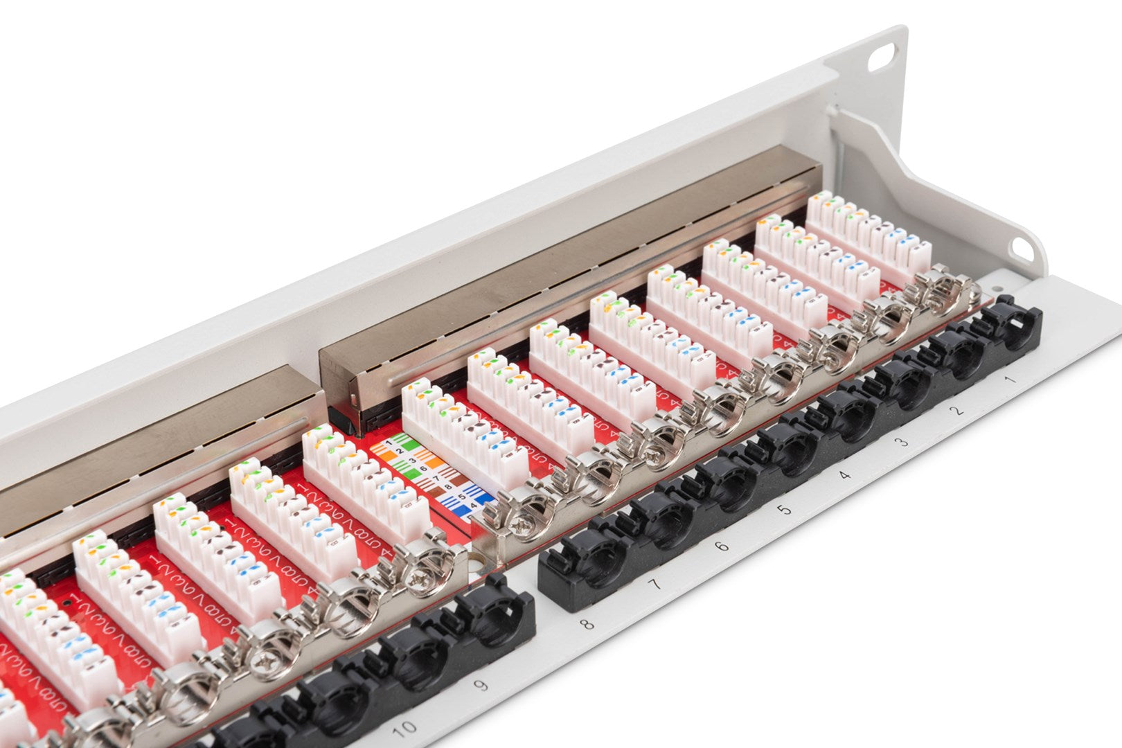 DIGITUS Professional Patch Panel - RJ-45 X 24 - 1U - Hellgrau, RAL 7035 - Model DN-91624S-EA