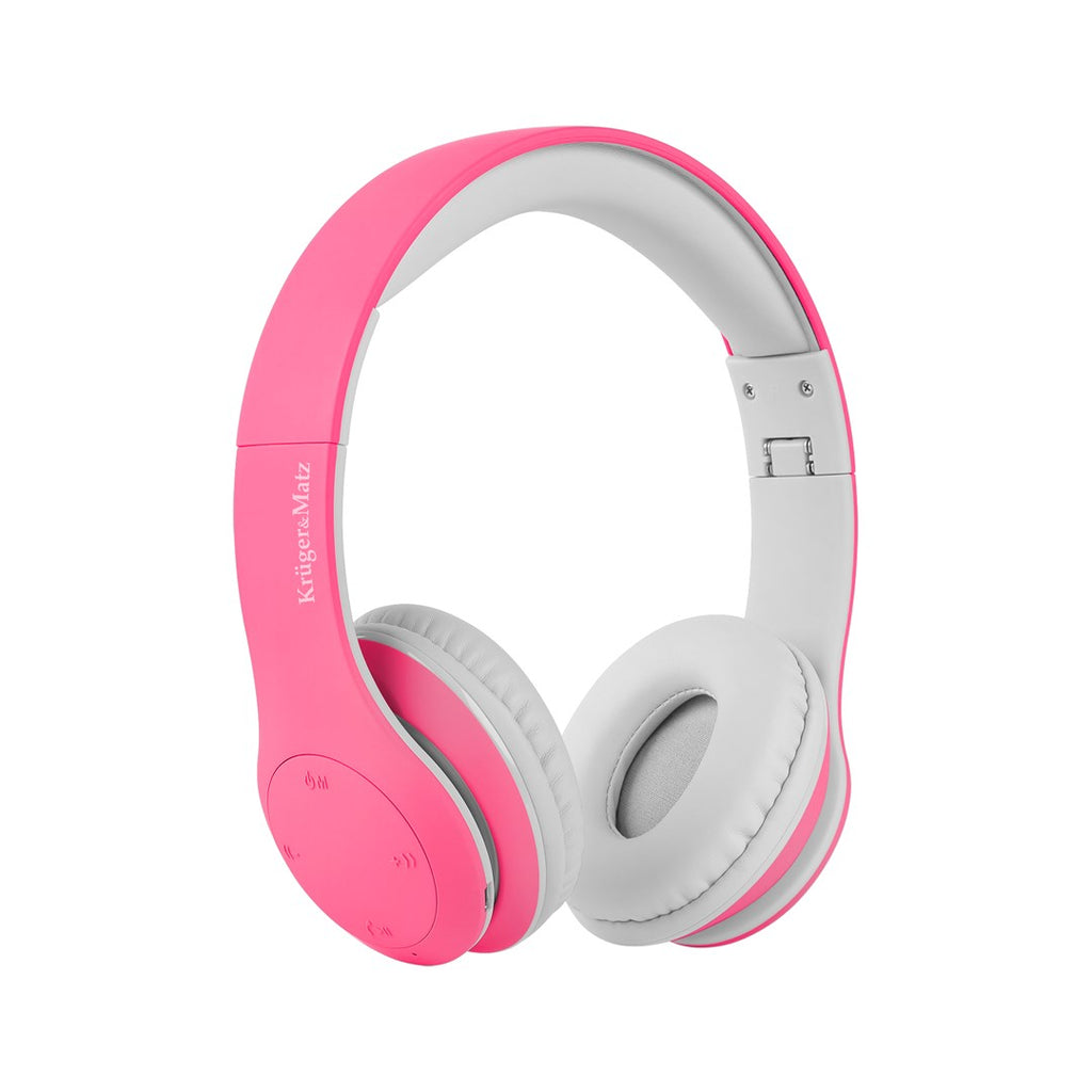 Kruger&amp;Matz wireless over-ear headphones for children model Street Kids   pink color