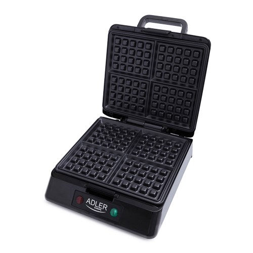 Adler AD 3036 waffle iron 4 waffle(s) 1500 W Black  Grey