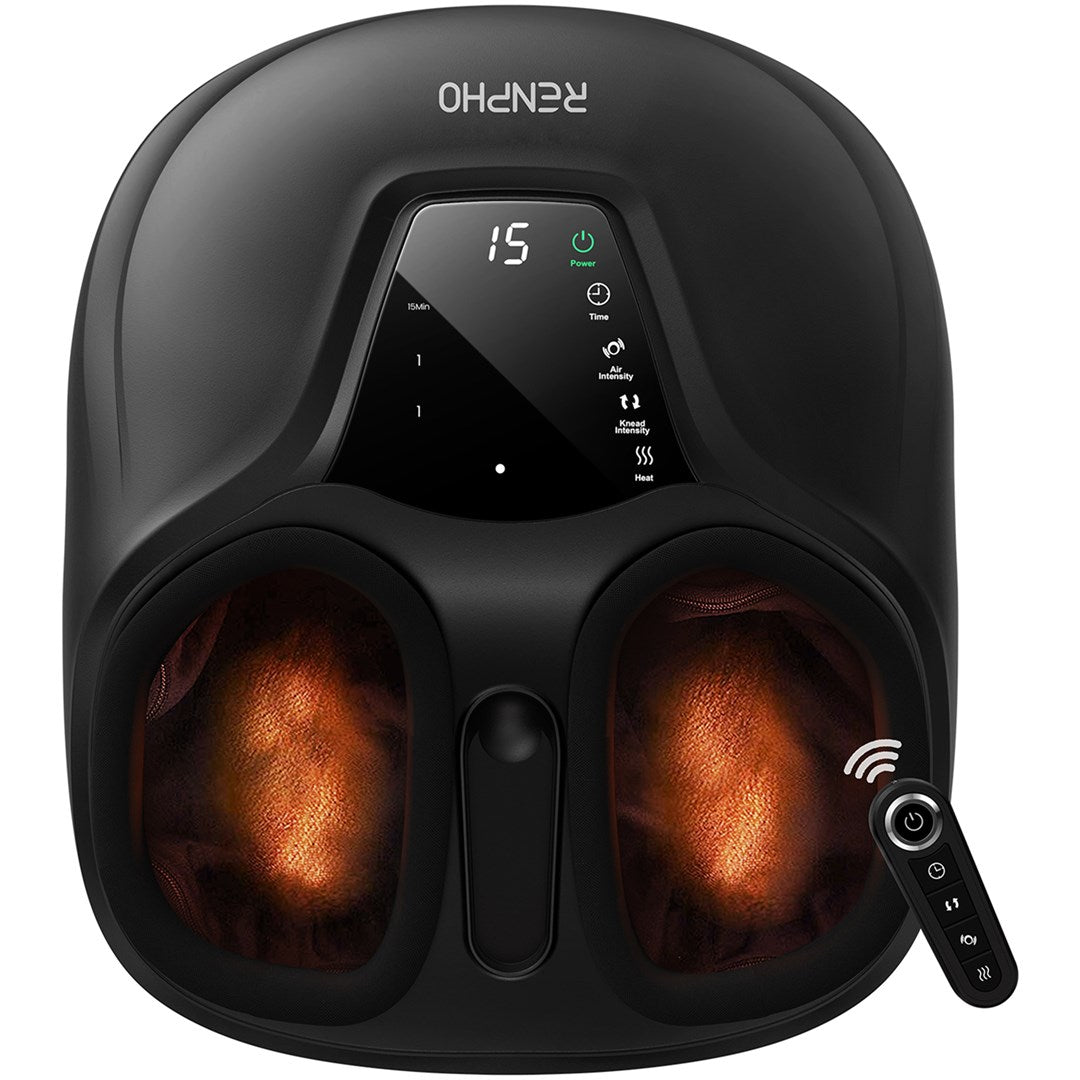 Renpho Shiatsu Foot Massager - Adjustable Functions - Remote Control - Model PEU-RP-FM058R-BK