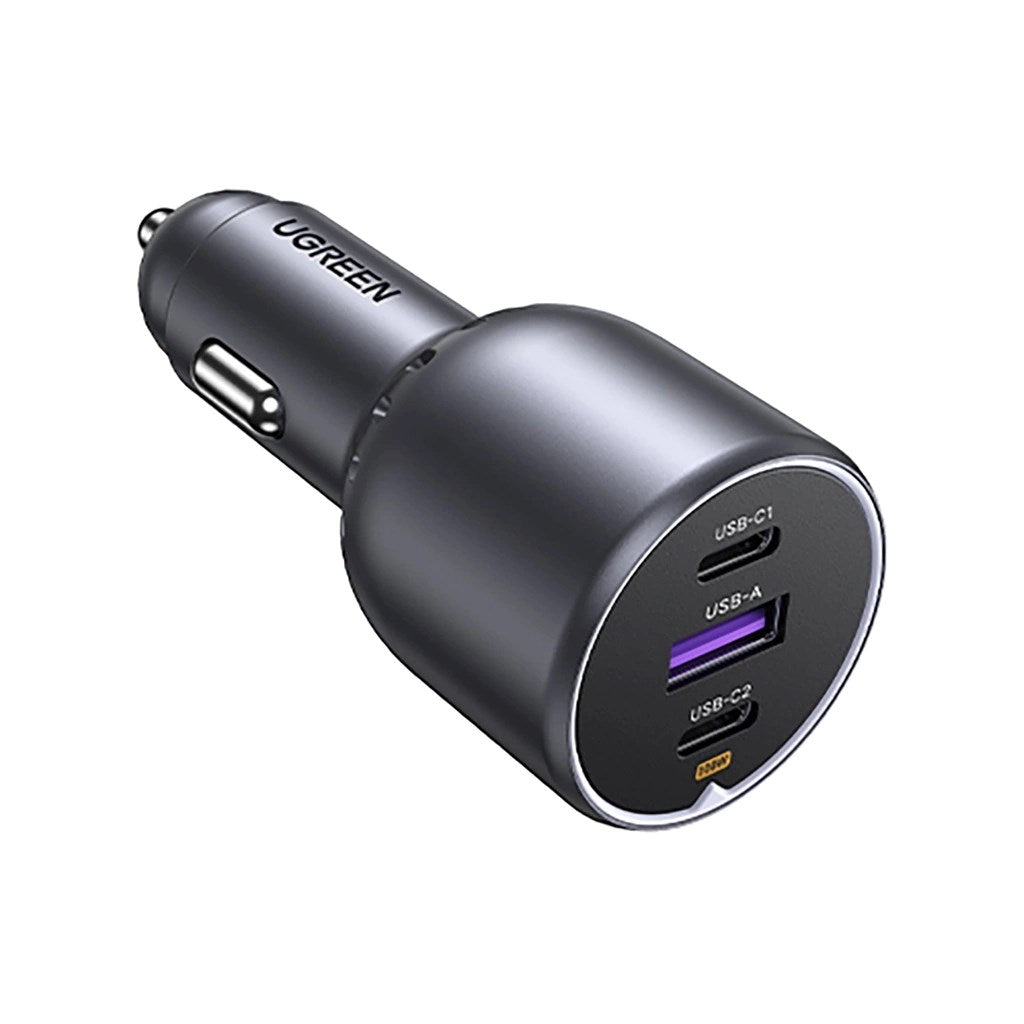 Ugreen 130W 3-Port Fast Car Charger Gray (35025)